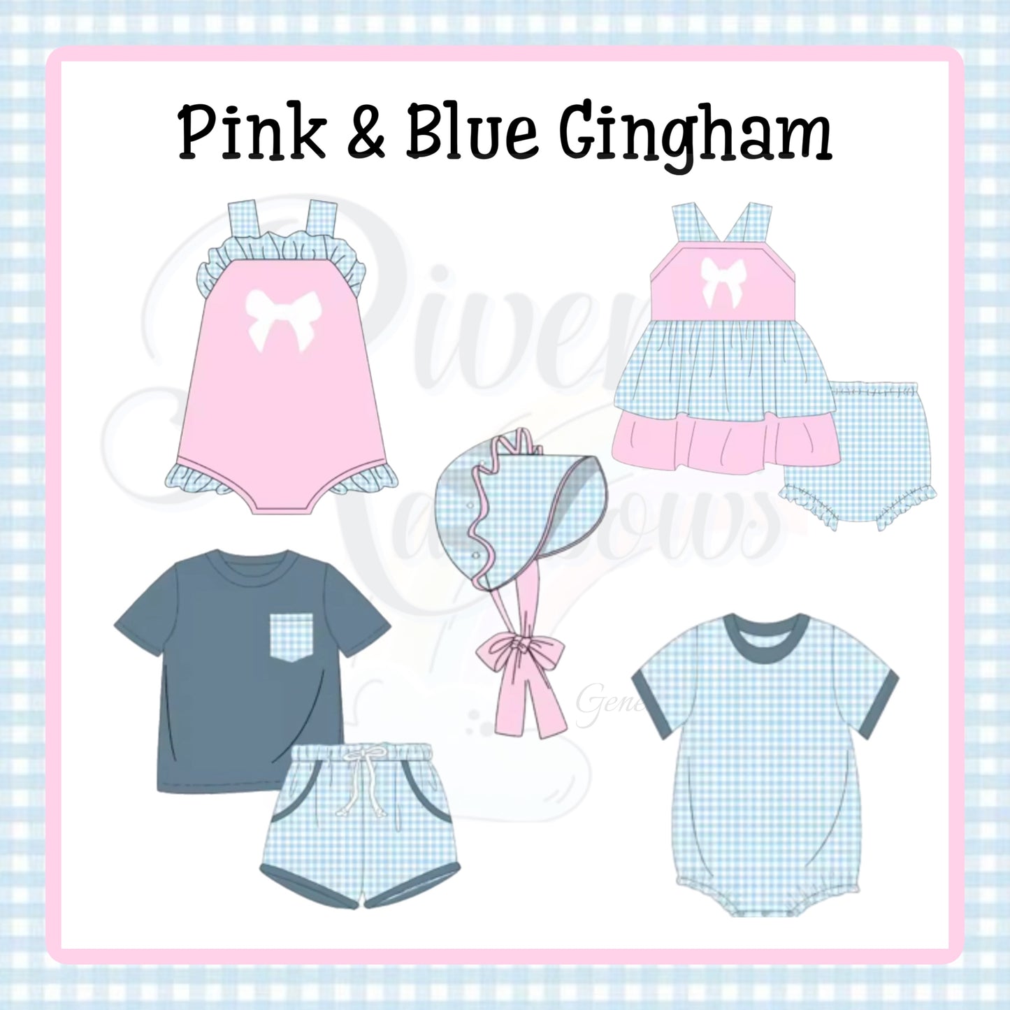 PO 3- Blue & Pink Gingham